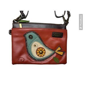 Chala Crossbody Leather Bird Bag 2 Adjustable STraps